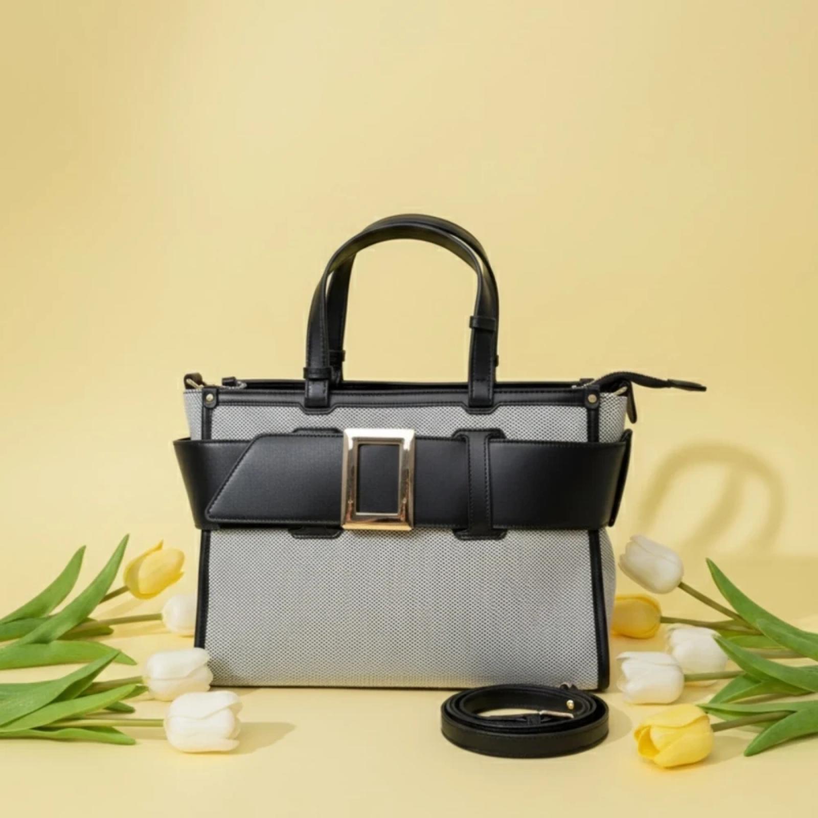 Ženska torba-T012634-BLK