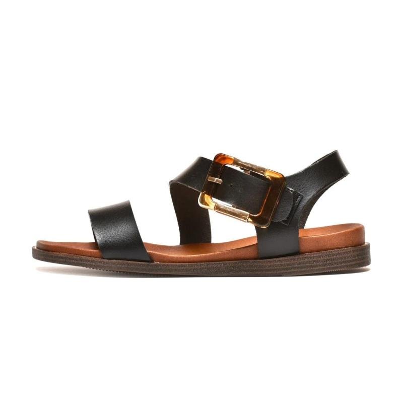Ženske sandale ravne LS322625-BLK