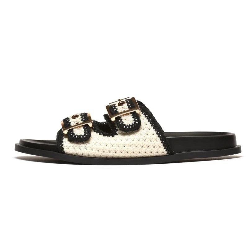 Ženske ravne papuče LP022615-BLK