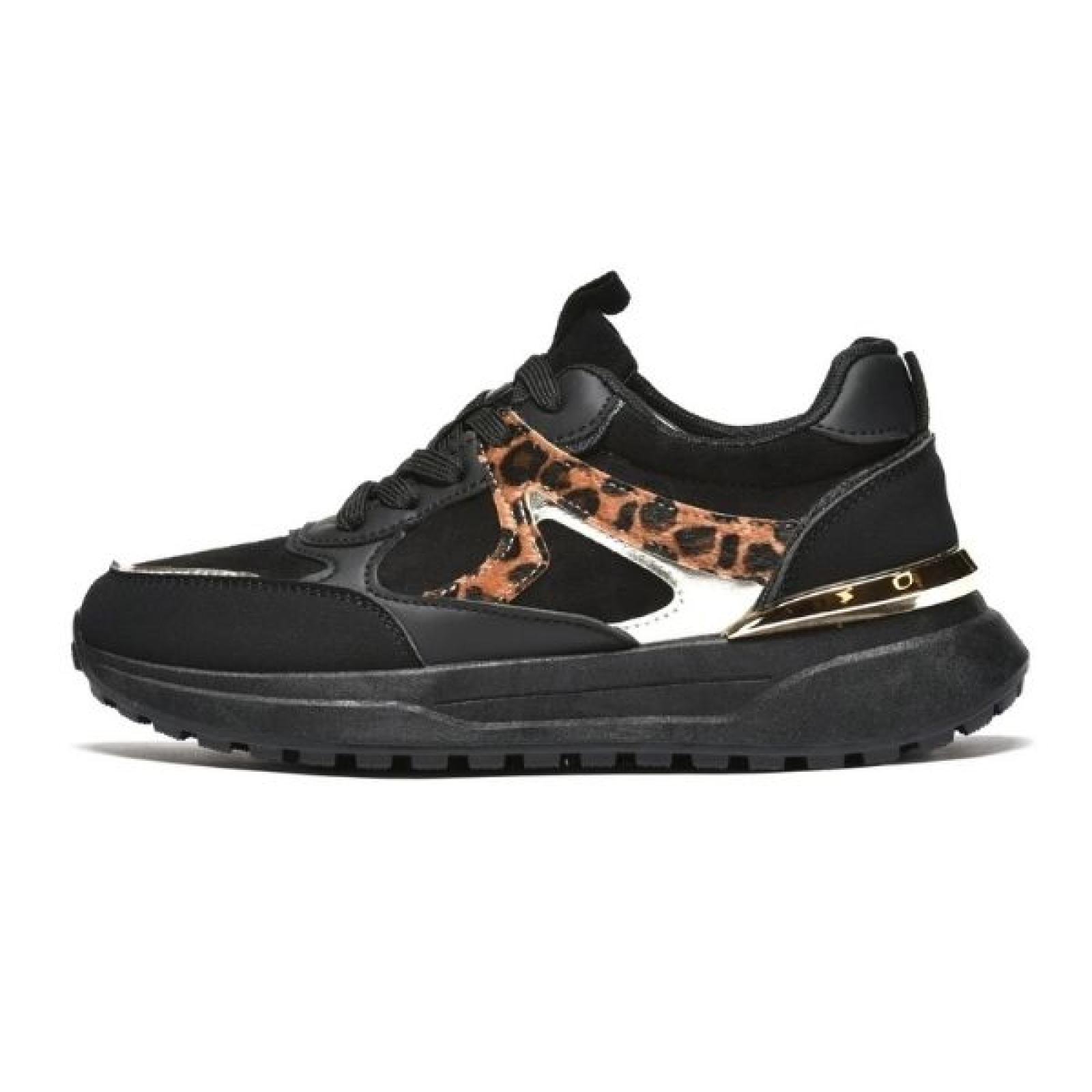ŽENSKE PATIKE SA ANIMAL DEZENOM I METALIK DETALJIMA-L182683-BLK