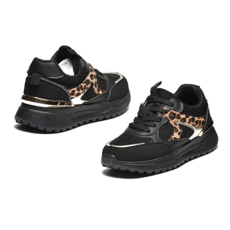 ŽENSKE PATIKE SA ANIMAL DEZENOM I METALIK DETALJIMA-L182683-BLK