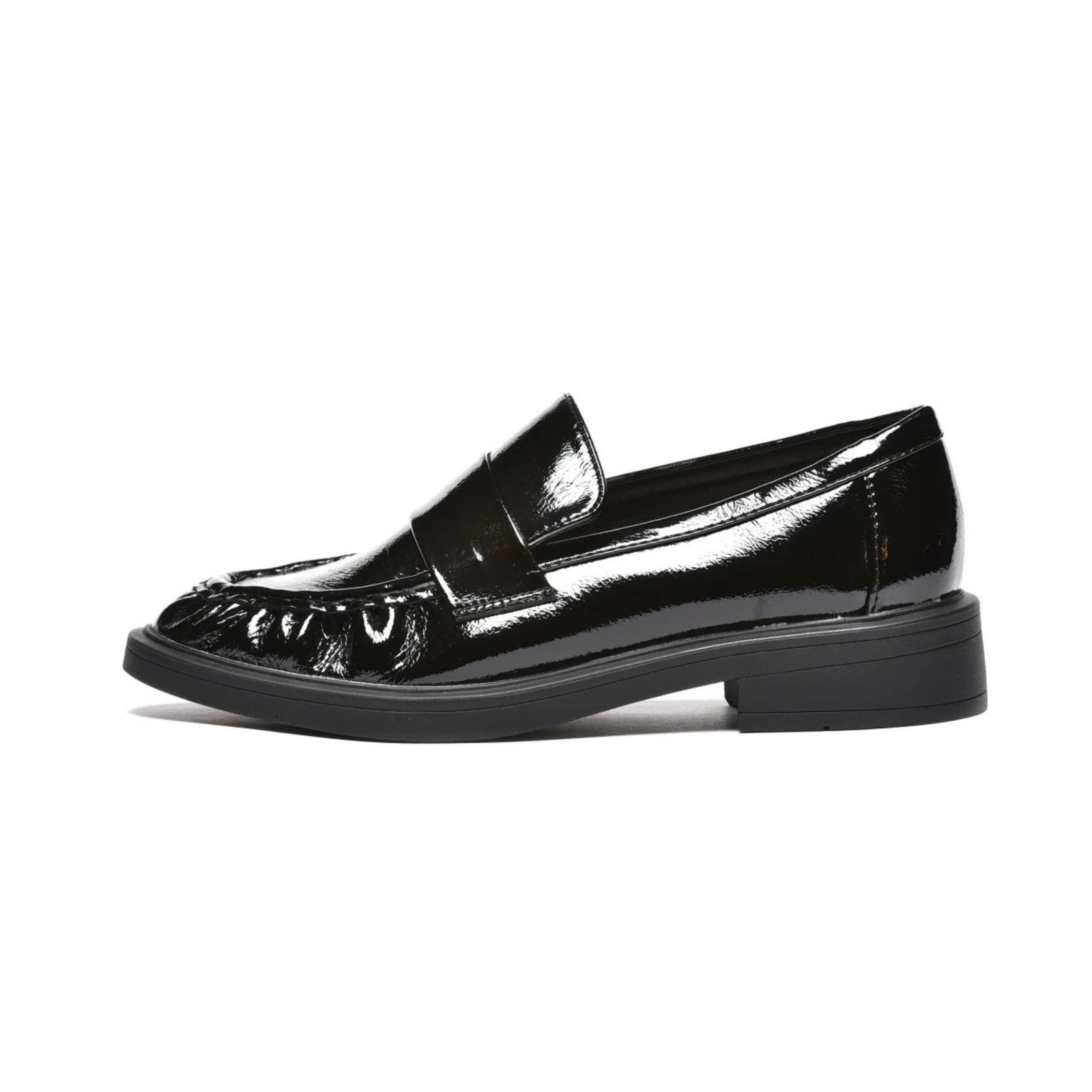 Ženske lakovane mokasine - L042602-BLK