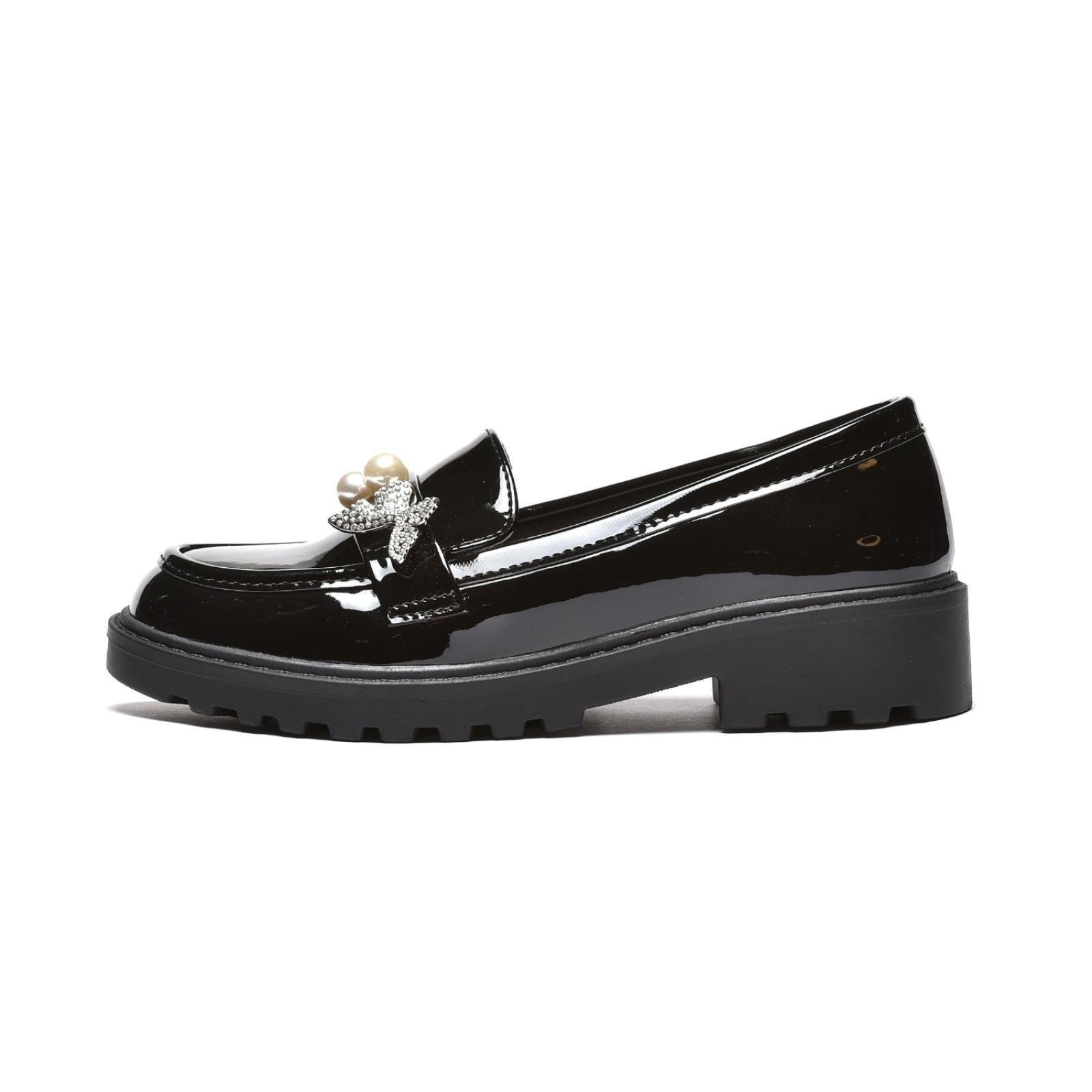 Dječije lakovane cipele sa leptirićima (C252653-BLK)
