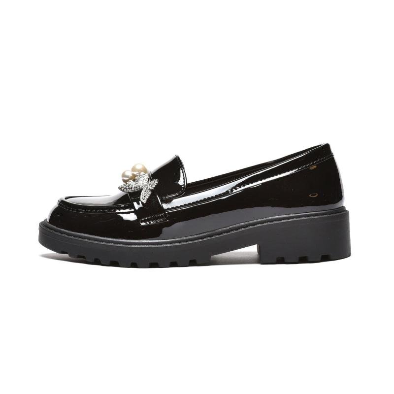 Dječije lakovane cipele sa leptirićima (C252653-BLK)