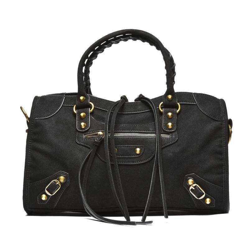Torba sa dekorativnim metalnim detaljima - T012674-BLK