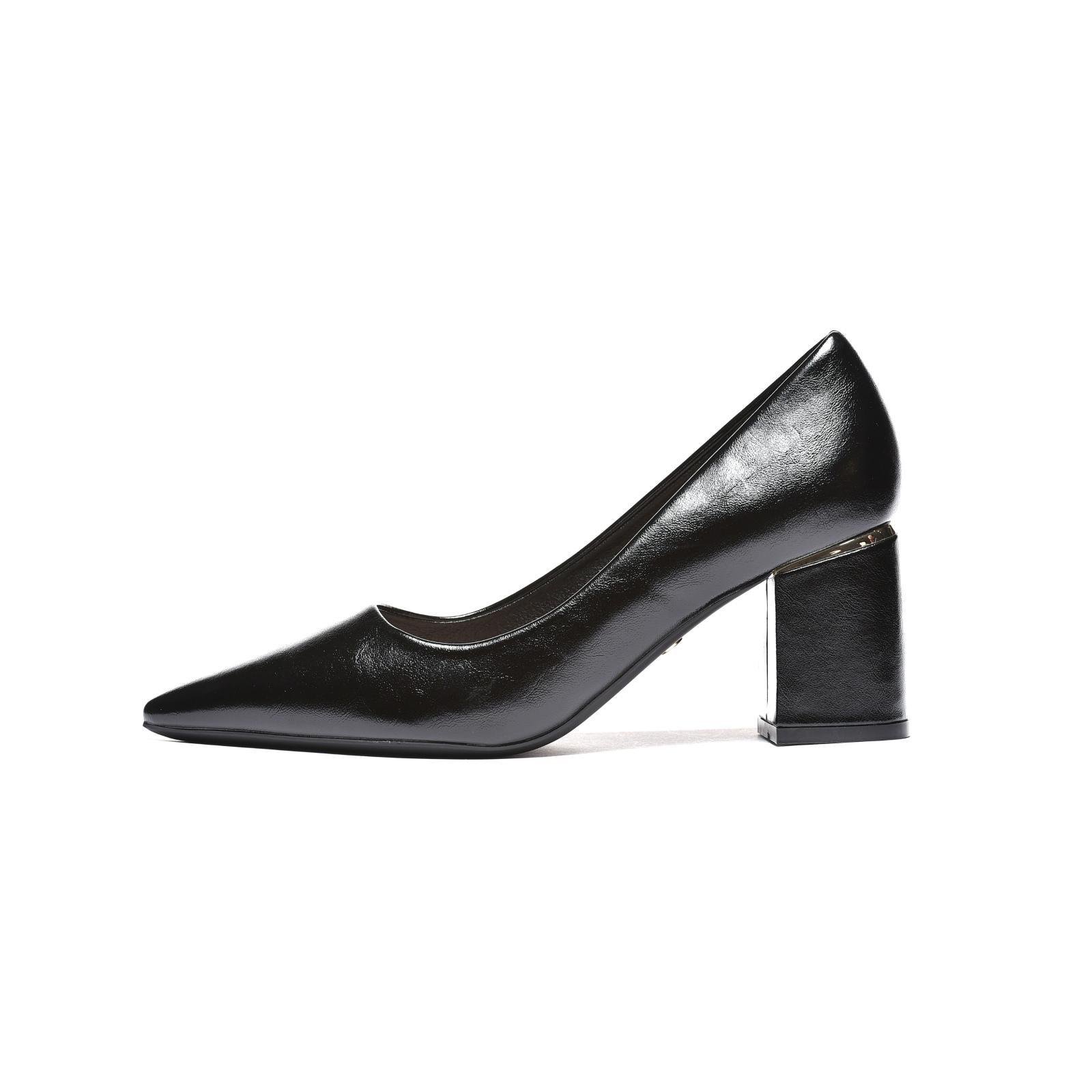 Ženske salonke sa stabilnom petom - L242632-BLK