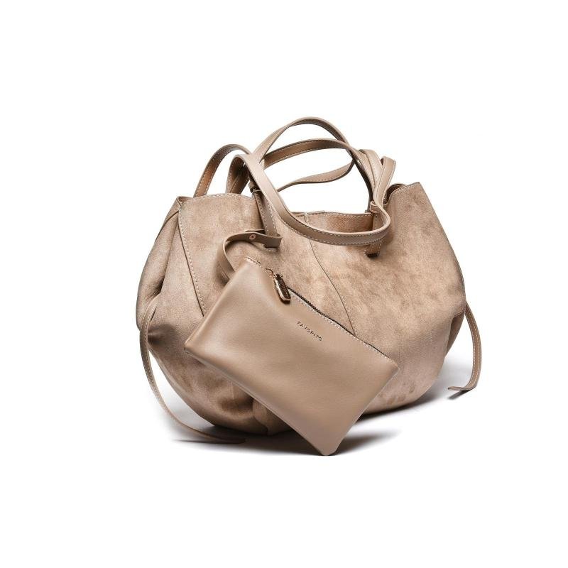 Ženska velur torba sa dodatnom torbicom - T012631-TAP