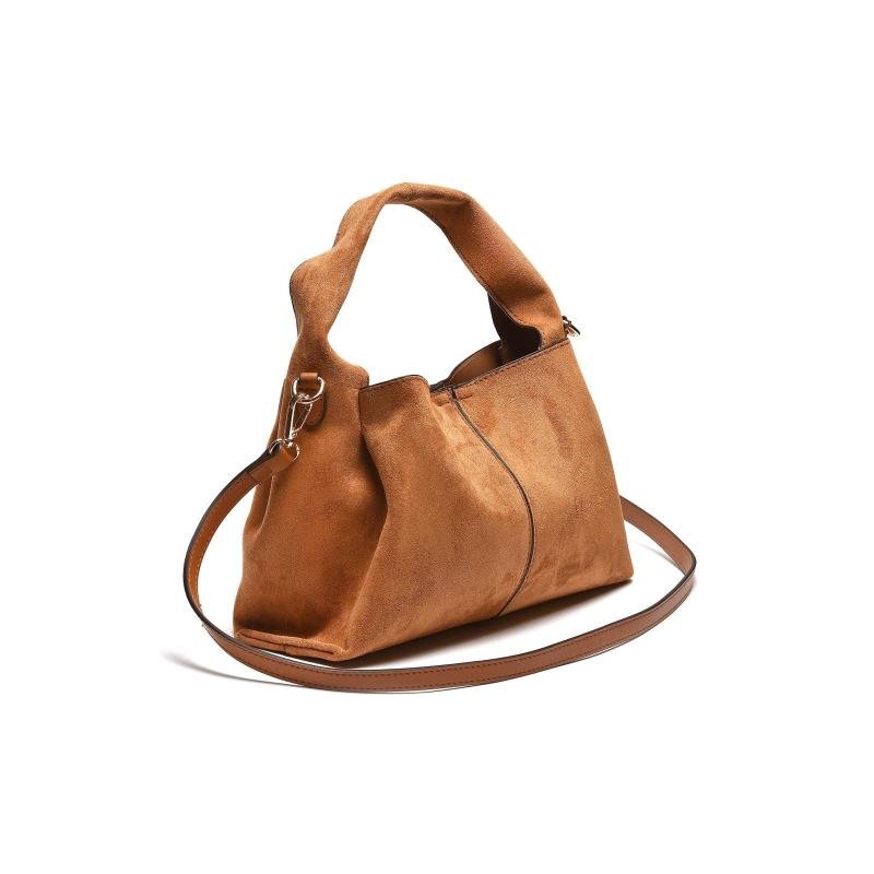 Ženska mekana velur torba - T012629-CAM