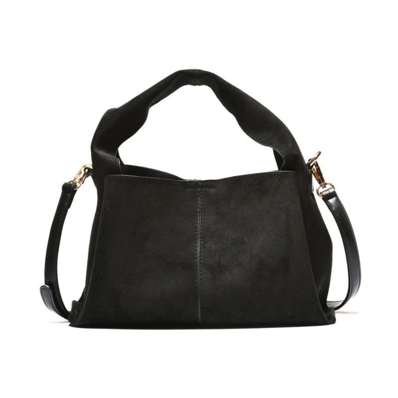 Ženska mekana velur torba - T012629-BLK