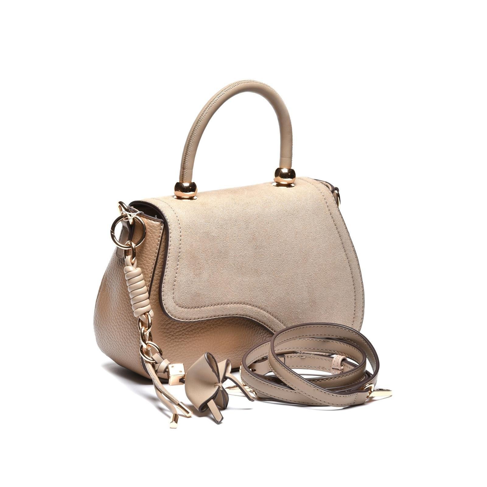 Torba kombinovane teksture sa ukrasnim privescima - T012697-TAP