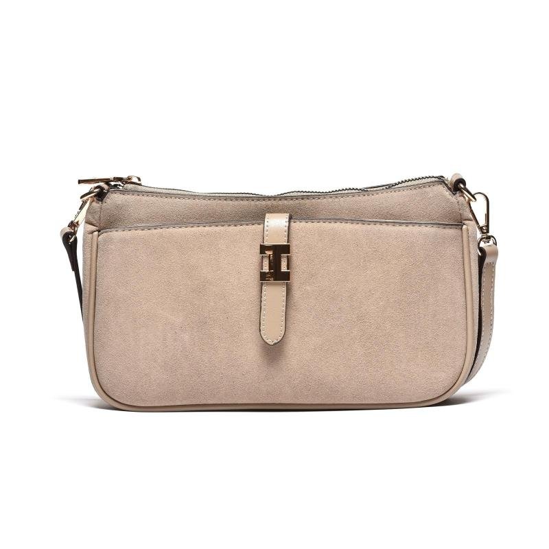 Ženska elegantna torbica sa dekorativnom metalnom kopčom - T012683-TAP