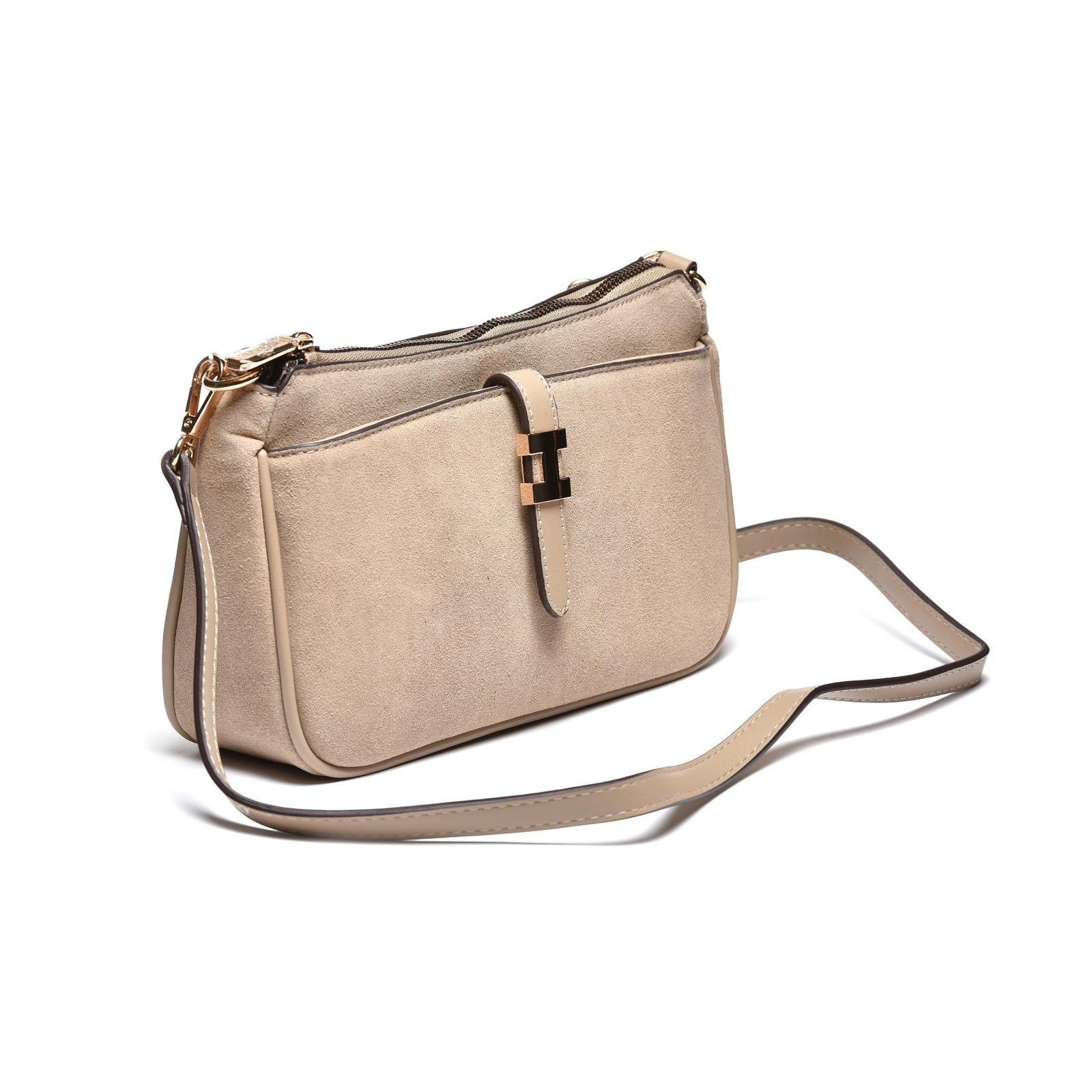 Ženska elegantna torbica sa dekorativnom metalnom kopčom - T012683-TAP
