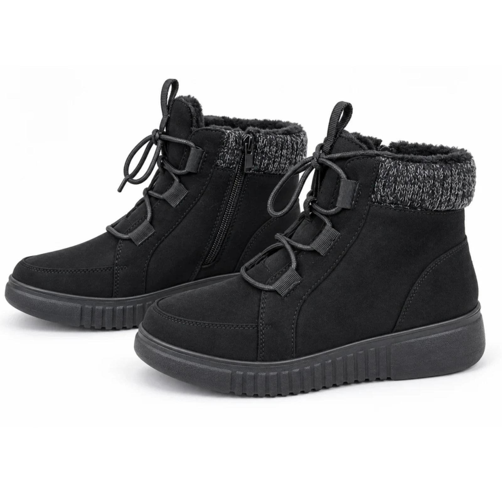 Ženske kratke komfort čizme - LH082603-BLK