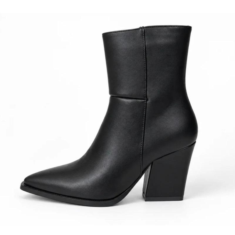 Ženske kaubojke sa špicastim vrhom - LH562604-BLK