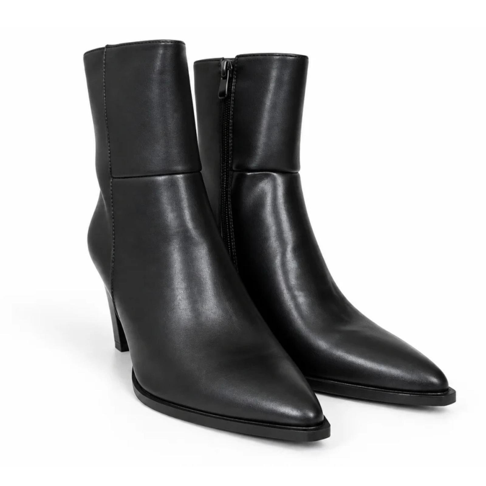 Ženske kaubojke sa špicastim vrhom - LH562604-BLK