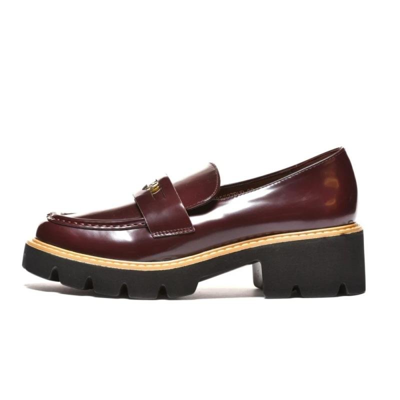 Ženske mokasine L282527-BORDO