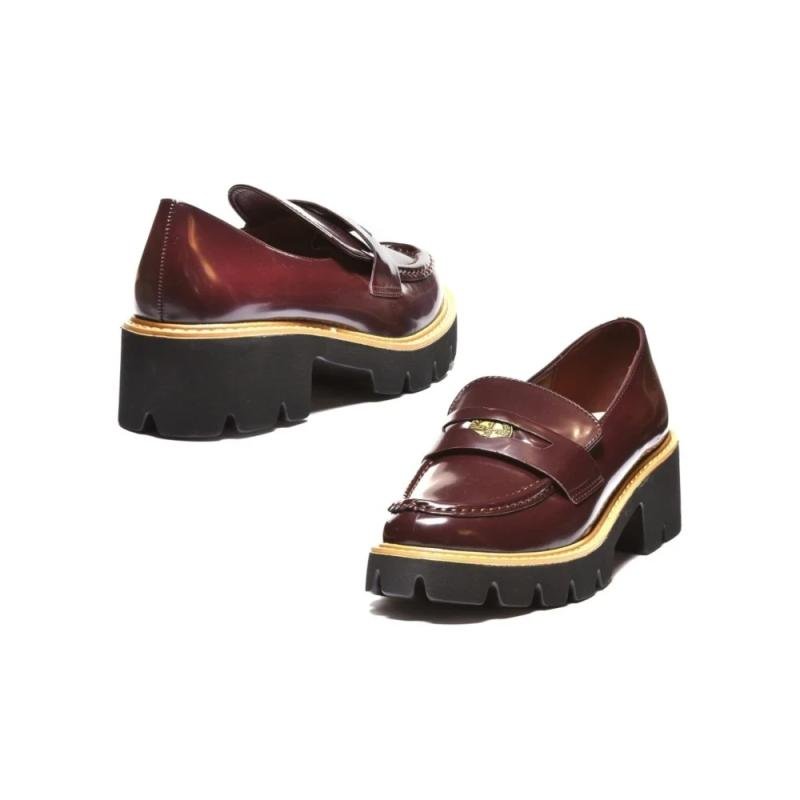 Ženske mokasine L282527-BORDO